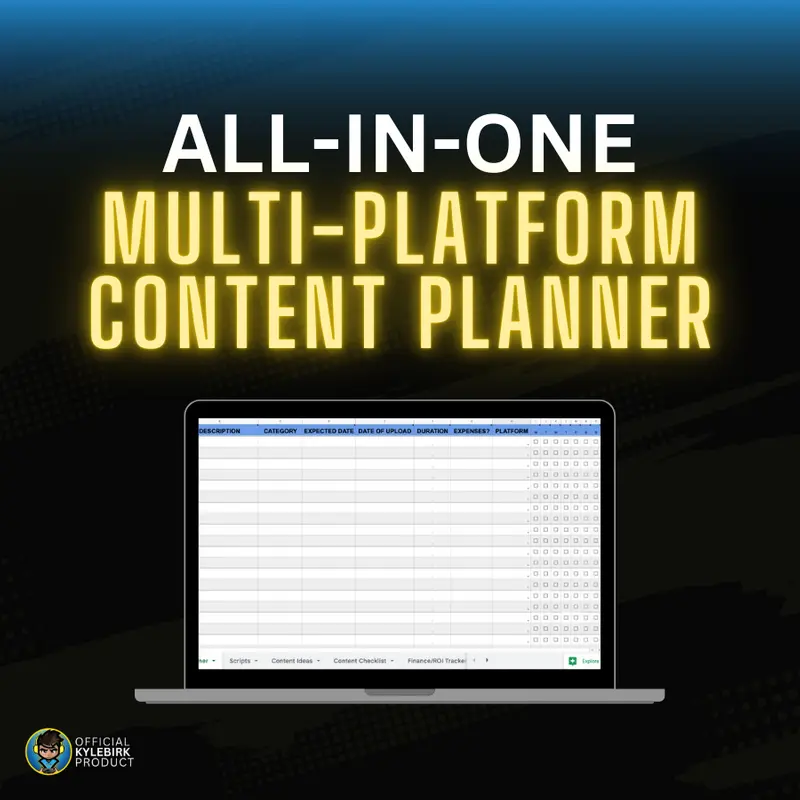 All-In-One Content Planner by KYLEBIRK