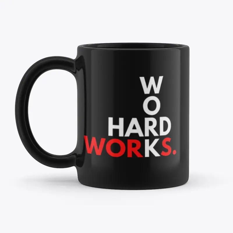 HARD WORK WORKS Mug (Black)