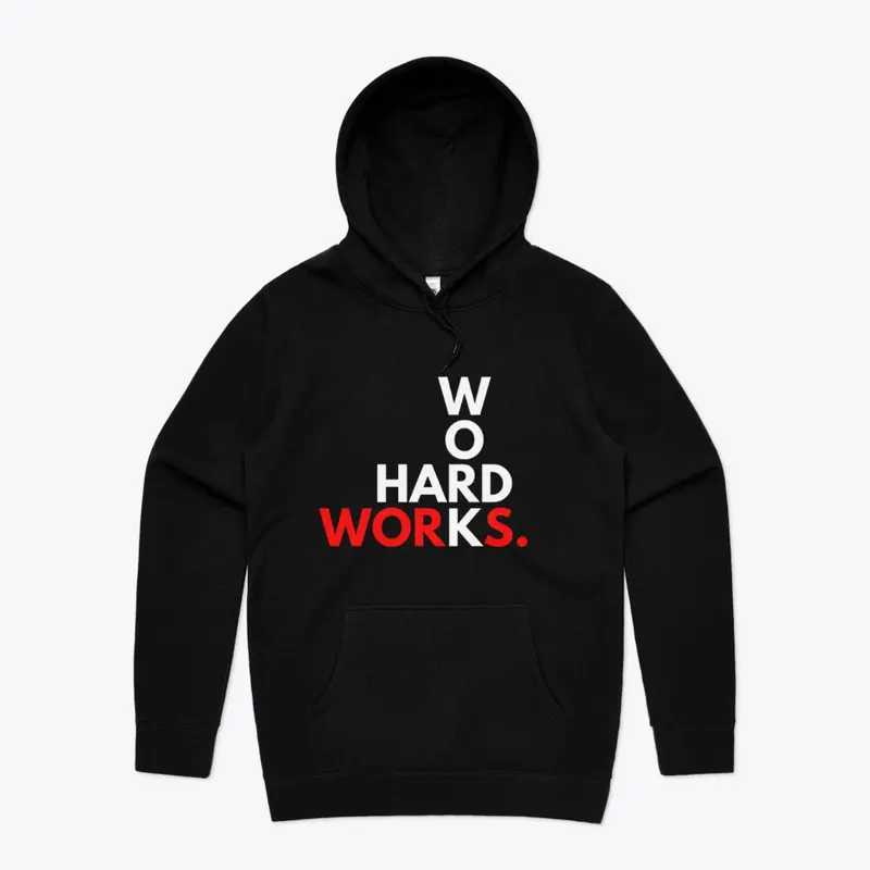 HARD WORK WORKS Stencil Hoodie (Black)